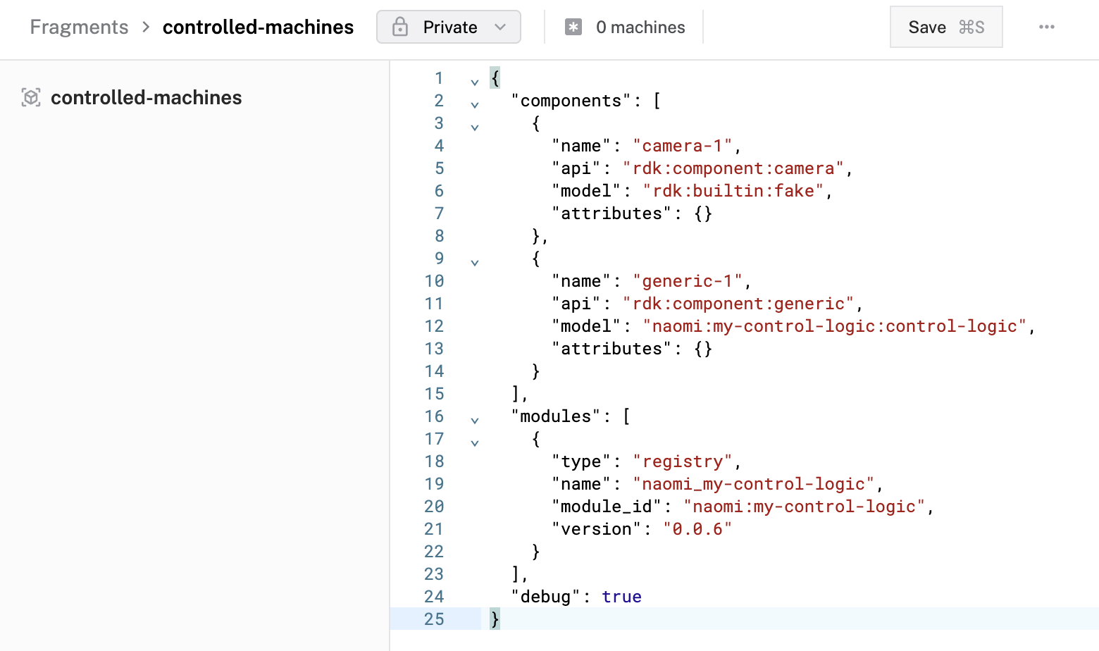 Configuration builder UI